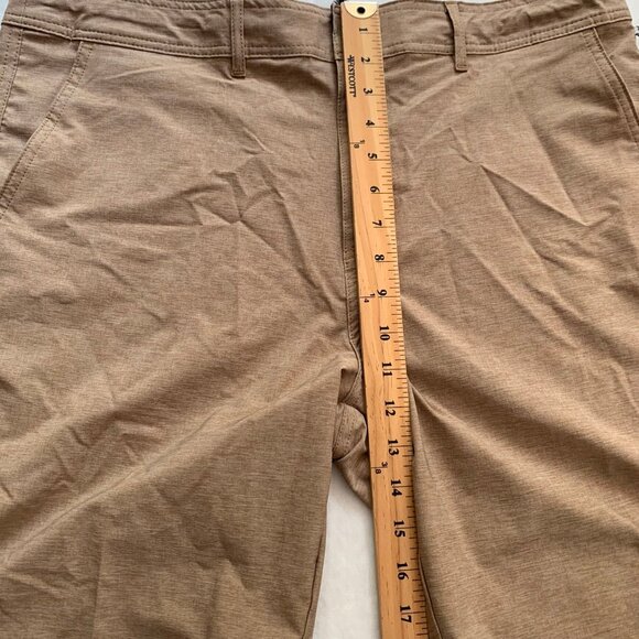 NEW Goodfellow W36 knaki hybrid swim shorts 9" inseam 4-way stretch - Picture 8 of 10